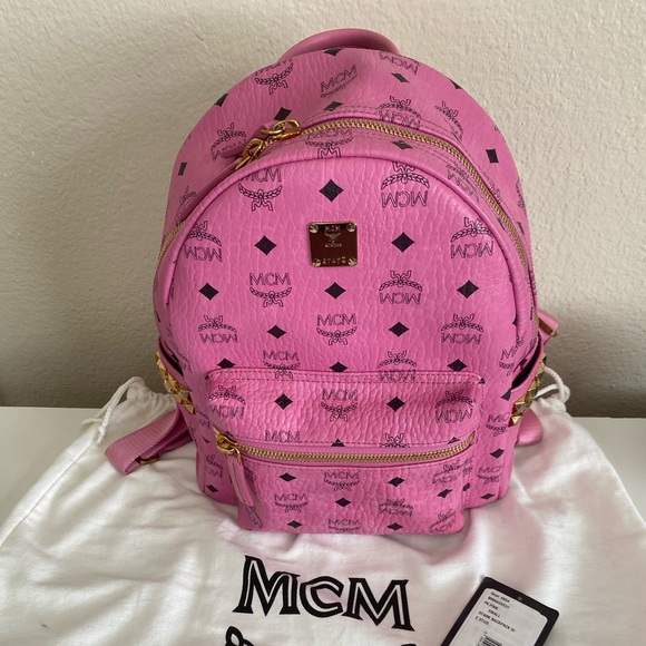 MCM Bags Small Pink Mcm Backpack Poshmark